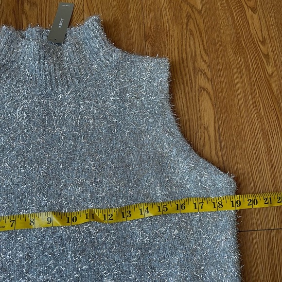 Jcrew Textured metallic sweater shell - Picture 9 of 11